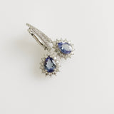 2.93ct Tanzanite and Diamond Earrings