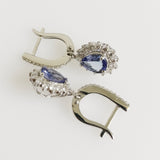 2.93ct Tanzanite and Diamond Earrings