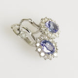 2.64ct Tanzanite and Diamond Earrings