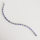 12.89ct Tanzanite and Diamond Bracelet