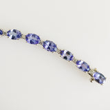 12.89ct Tanzanite and Diamond Bracelet