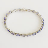 12.89ct Tanzanite and Diamond Bracelet