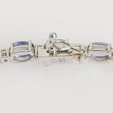 12.89ct Tanzanite and Diamond Bracelet