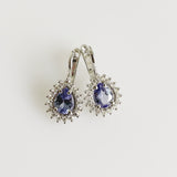 2.62ct Tanzanite and Diamond Earrings