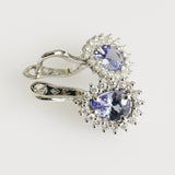 2.62ct Tanzanite and Diamond Earrings