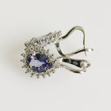 2.62ct Tanzanite and Diamond Earrings