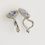 2.62ct Tanzanite and Diamond Earrings