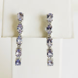 1.97ct Tanzanite and Diamond Earrings