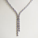 8.94ct Tanzanite and Diamond Necklace