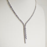 8.94ct Tanzanite and Diamond Necklace