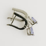 1.08ct Tanzanite and Diamond Earrings