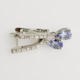 1.08ct Tanzanite and Diamond Earrings