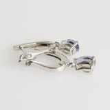 1.08ct Tanzanite and Diamond Earrings
