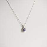 1.18ct Tanzanite and Diamond Necklace with Pendant