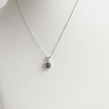 1.18ct Tanzanite and Diamond Necklace with Pendant