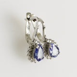 1.37ct Tanzanite and Diamond Earrings