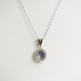 1.38ct Tanzanite and Diamond Necklace with Pendant