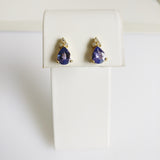 2.16ct Tanzanite and Diamond Earrings