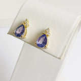 2.16ct Tanzanite and Diamond Earrings