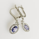 1.19ct Tanzanite and Diamond Earrings