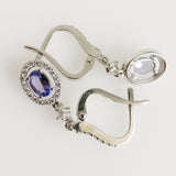 1.19ct Tanzanite and Diamond Earrings