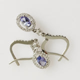 1.19ct Tanzanite and Diamond Earrings