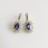 3.19ct Tanzanite and Diamond Earrings