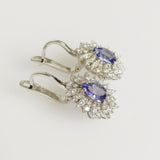 3.19ct Tanzanite and Diamond Earrings