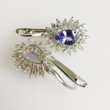 3.19ct Tanzanite and Diamond Earrings