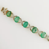 16.75ct Emerald and Diamond Bracelet