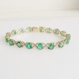 16.75ct Emerald and Diamond Bracelet