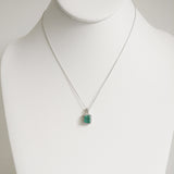 2.04ct Emerald and Diamond Necklace with Pendant