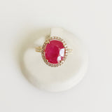 5.16ct Ruby and Diamond Ring