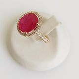 5.16ct Ruby and Diamond Ring