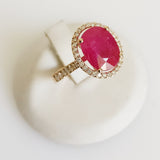 5.16ct Ruby and Diamond Ring