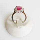 4.01ct Ruby and Diamond Ring