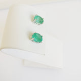 3.27ct Emerald Earrings