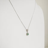 0.47ct Emerald and Diamond Necklace with Pendant