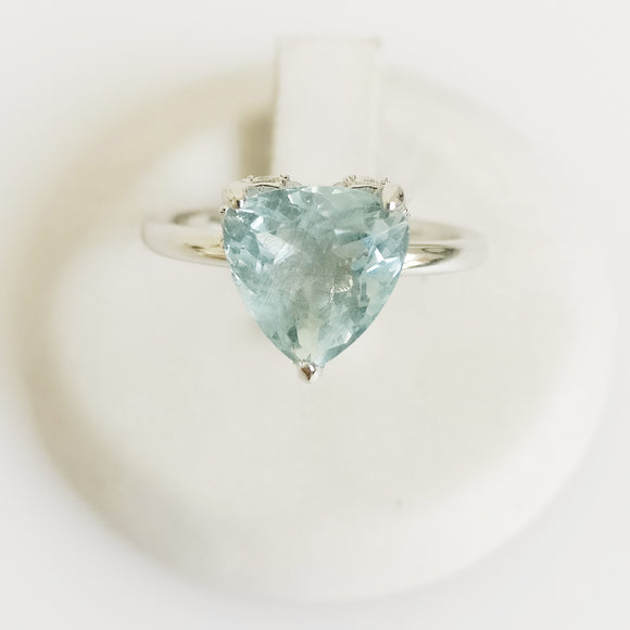 2.63ct Aquamarine and Diamond Ring