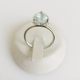 2.63ct Aquamarine and Diamond Ring