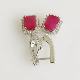 5.53ct Ruby and Diamond Earrings