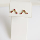 0.36ct Ruby and Diamond Earrings