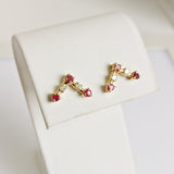 0.36ct Ruby and Diamond Earrings