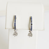 0.50ct Diamond and Sapphire Earrings