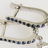 0.50ct Diamond and Sapphire Earrings