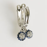 0.40ct Diamond and Sapphire Earrings