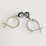 0.40ct Diamond and Sapphire Earrings