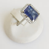 5.62ct Tanzanite and Diamond Ring