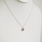 0.53ct Ruby and Diamond Necklace with Pendant