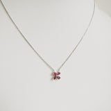 0.63ct Ruby and Diamond Necklace with Pendant